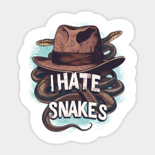 I Hat Snakes - Fedora Hat - Indy Sticker